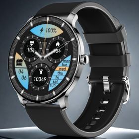 Disc Ultra-thin Smart Watch (Color: Black)